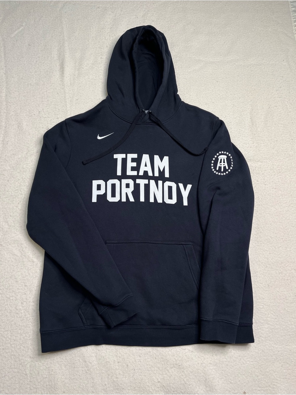 Nike Team Dave Portnoy Barstool Sports Black Pullover Hoodie Sweatshirt Mens L